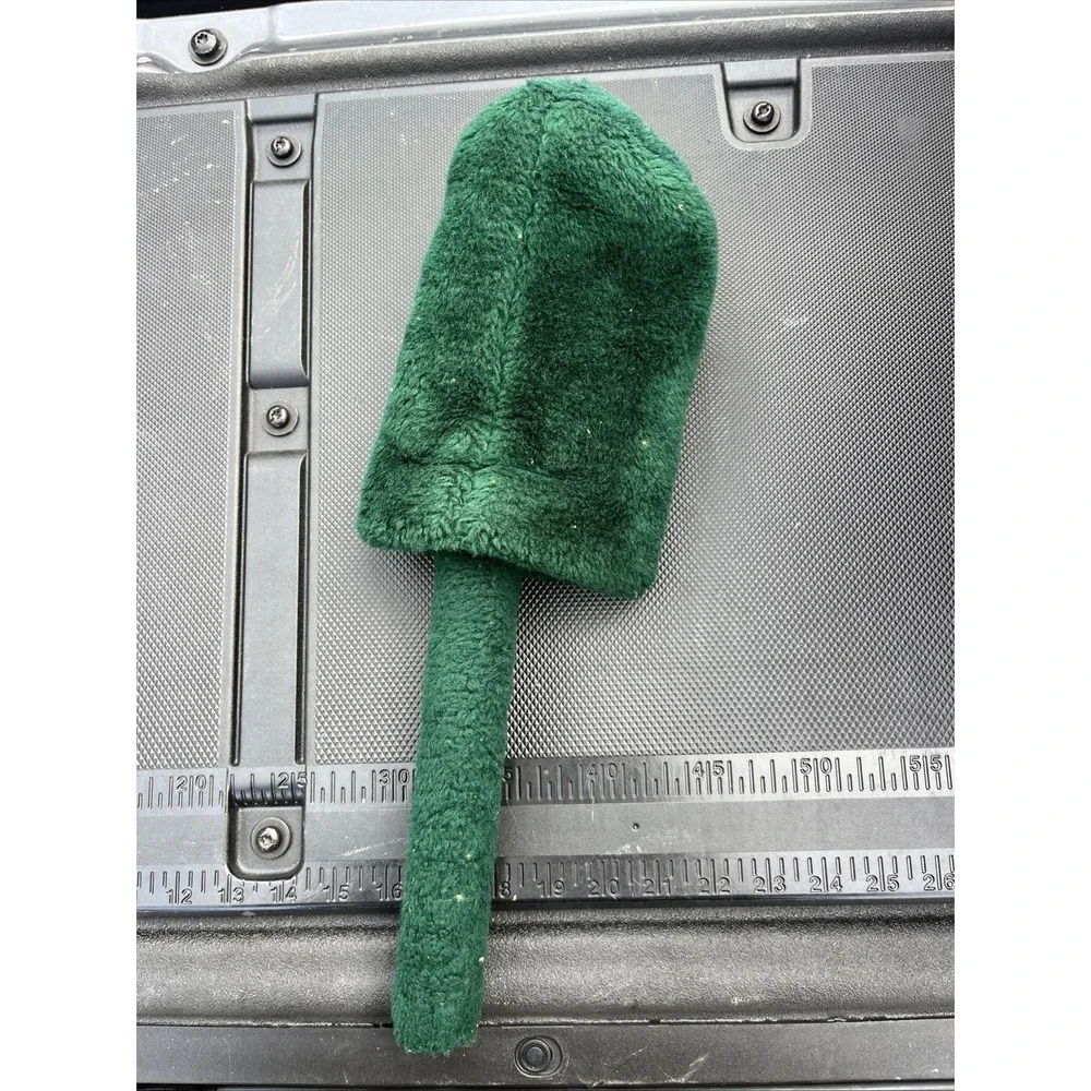 Vintage Big Tas Plush Green Kangaroo head cover 1‎ Wood Iron